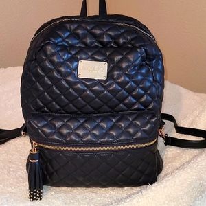 Quilted Bebe backpack with gold hardware